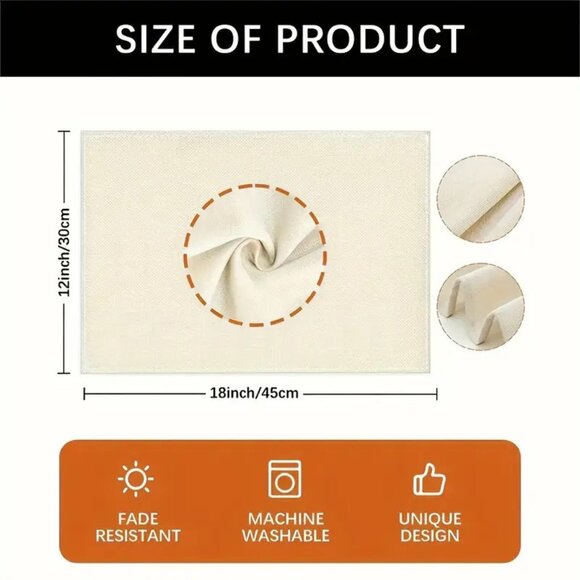 Set of 4 Ghost Placemats - NIP - Picture 3 of 3